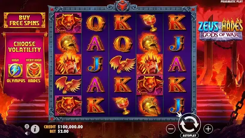 Zeus vs Hades – Gods of War slot screenshot 
