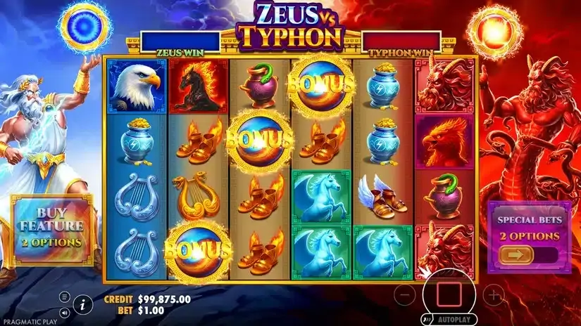 Zeus vs Typhon slot screenshot 2