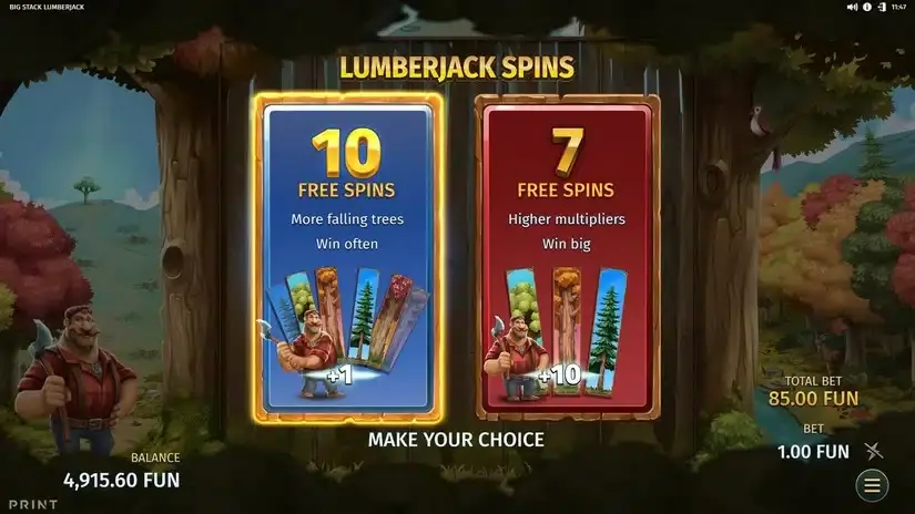 Big Stack Lumberjack slot screenshot 3