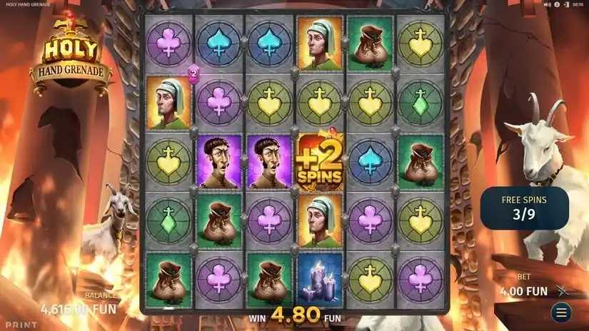 Holy Hand Grenade slot screenshot 4