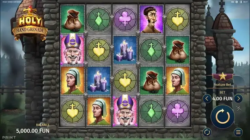 Holy Hand Grenade slot screenshot 