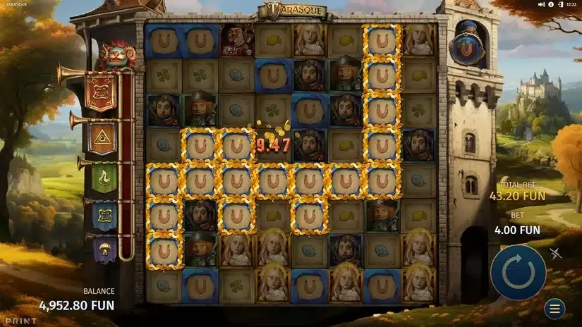 Tarasque slot screenshot 2