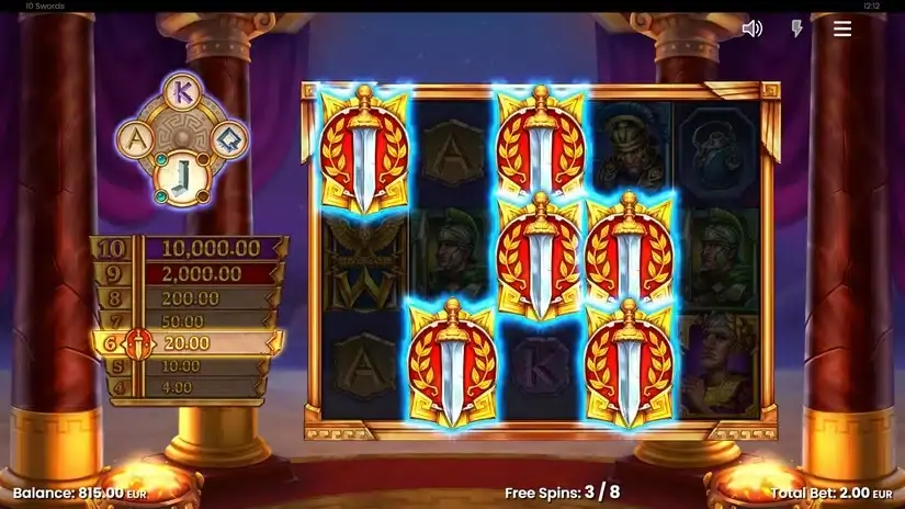 10 Swords slot screenshot 5