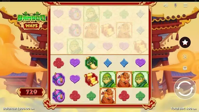 Bamboo Ways slot screenshot 