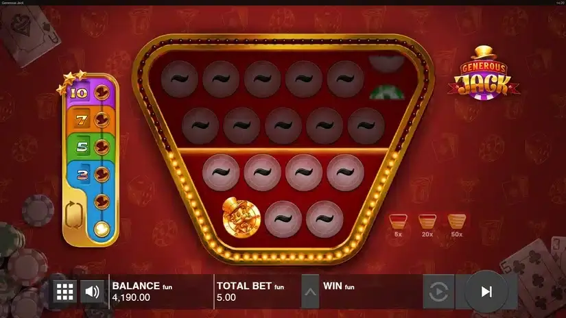 Generous Jack slot screenshot 2