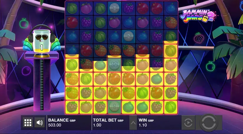 Jammin’ Jars 2 slot screenshot 