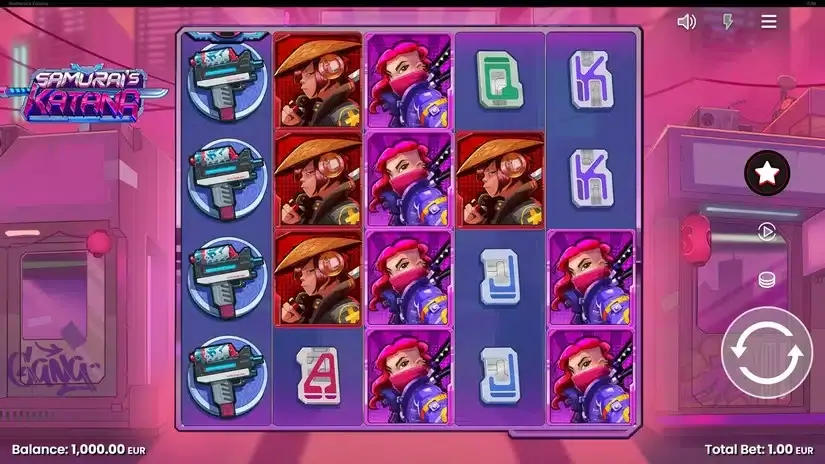 Samurais Katana slot screenshot 