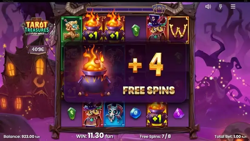 Tarot Treasures slot screenshot 5