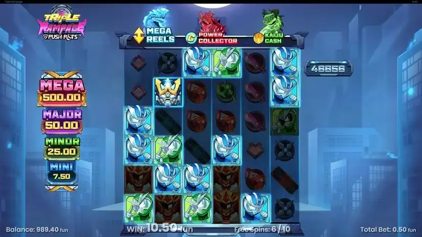 Triple Rampage slot screenshot 