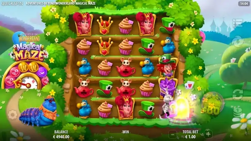 Adventures Beyond Wonderland Magical Maze slot screenshot 2