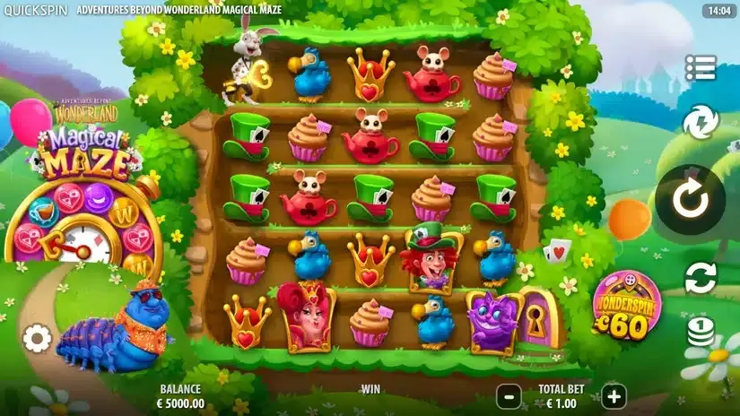 Adventures Beyond Wonderland Magical Maze slot screenshot 