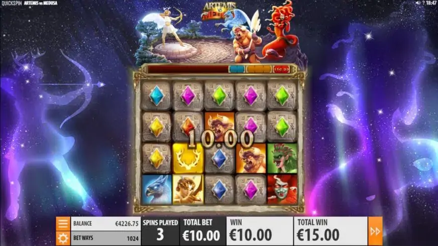 Artemis vs Medusa slot screenshot 3