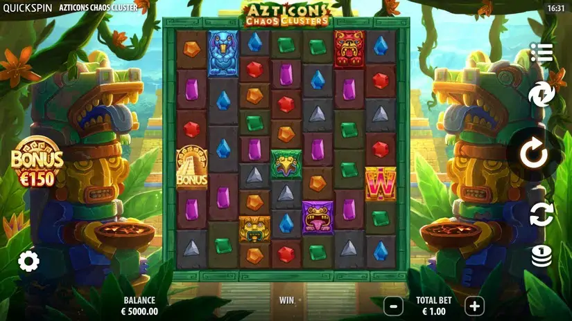 Azticons Chaos Clusters slot screenshot 1