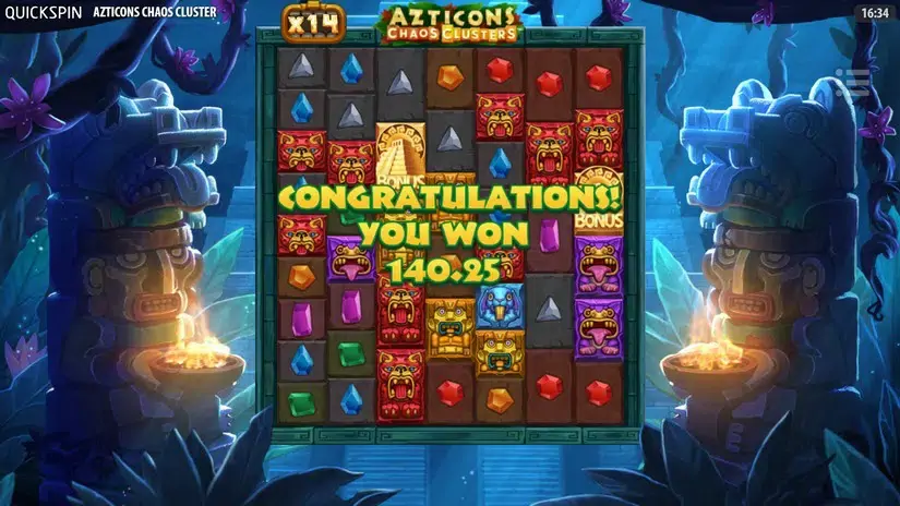 Azticons Chaos Clusters slot screenshot 8