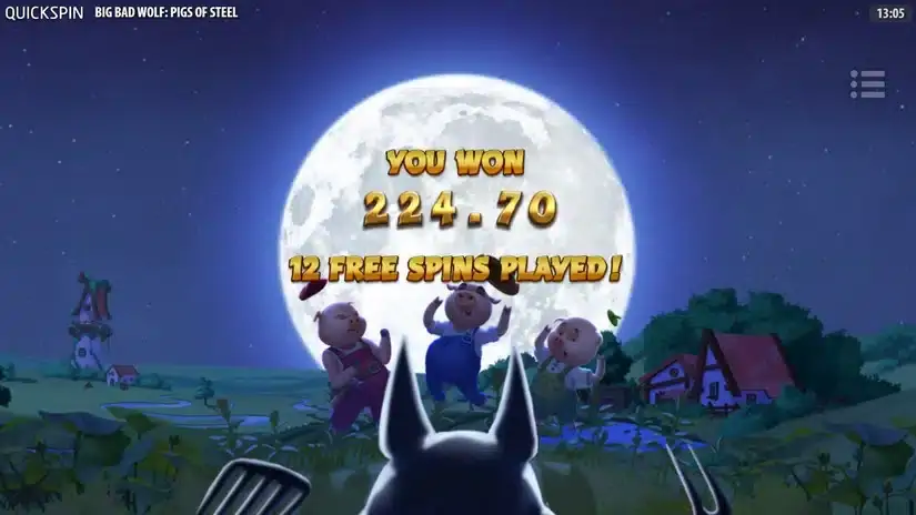Big Bad Wolf: Pigs of Steel slot screenshot 