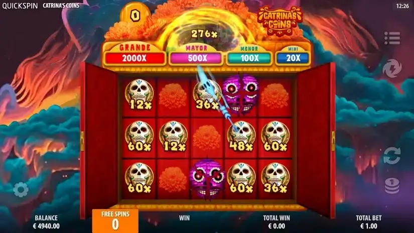 Catrina’s Coins slot screenshot 4