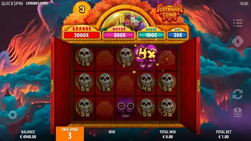 Catrina’s Coins slot screenshot 3