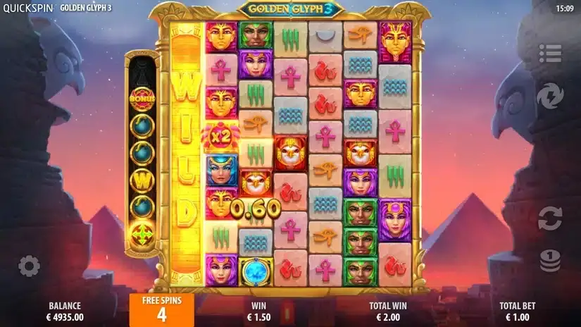 Golden Glyph 3 slot screenshot 