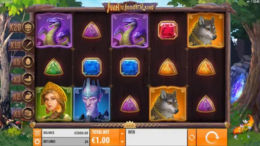 Ivan and the Immortal King slot screenshot 