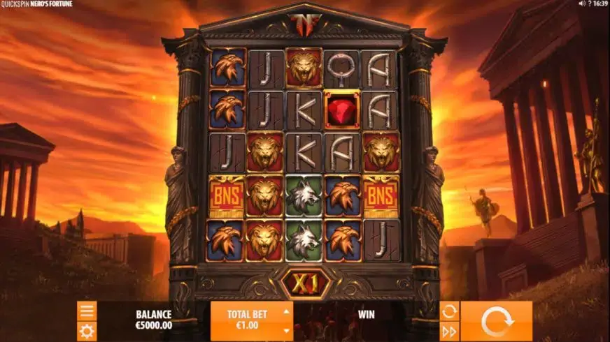 Nero’s Fortune slot screenshot 1