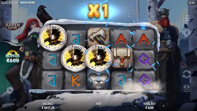 Raven Rising slot screenshot 3