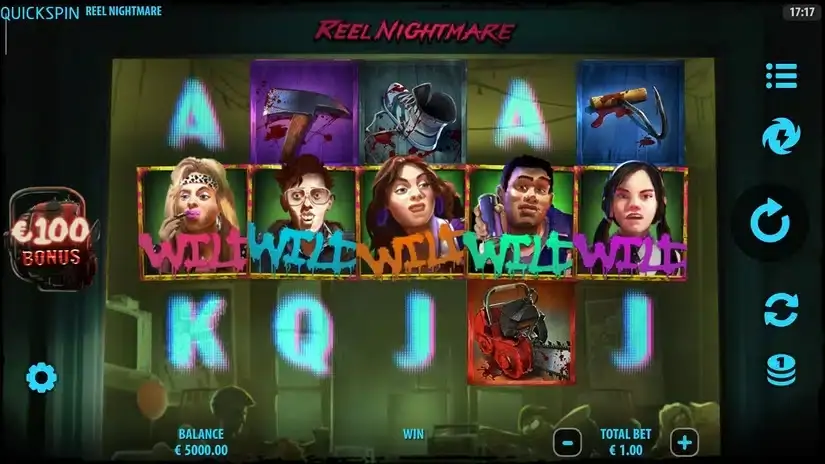 Reel Nightmare slot screenshot 