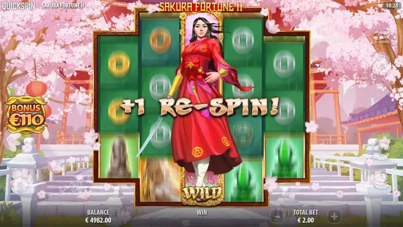 Sakura Fortune 2 slot screenshot 2