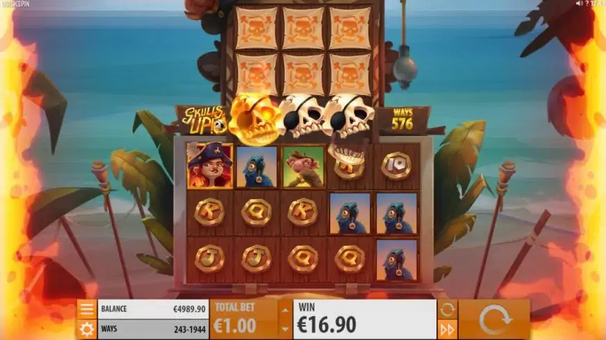 Skulls UP! slot screenshot 4