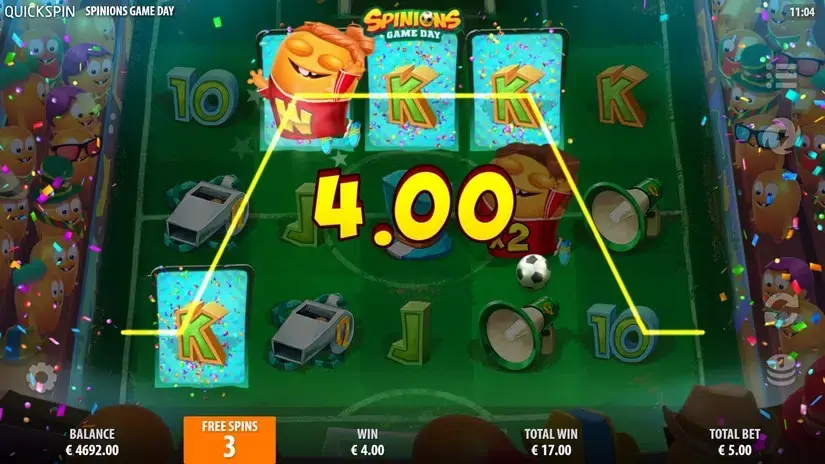 Spinions Game Day slot screenshot 6