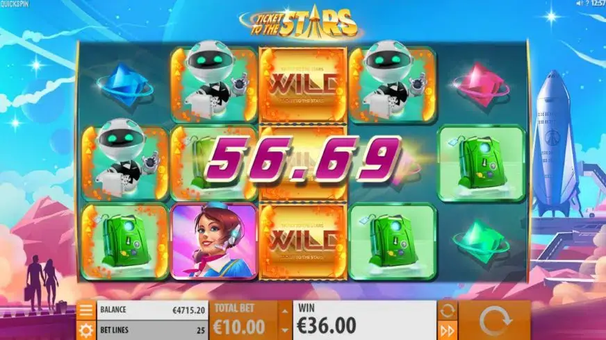 Ticket to the Stars slot screenshot 3
