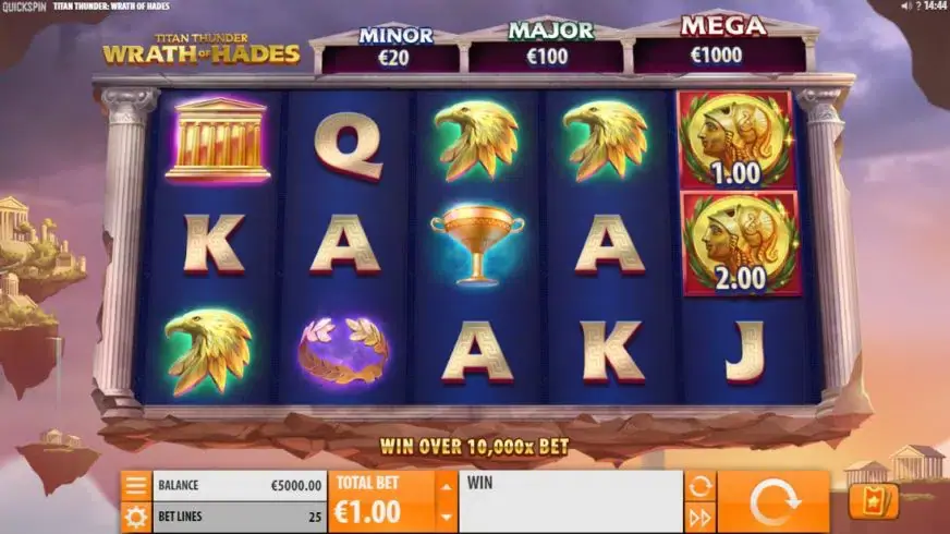 Titan Thunder: Wrath of Hades slot screenshot 1