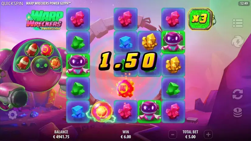 Warp Wreckers Power Glyph slot screenshot 3