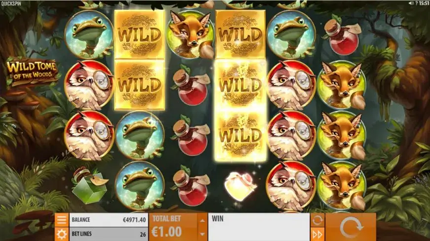 Wild Tome of the Woods slot screenshot 3