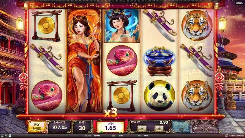 Eastern Goddesses slot screenshot 3