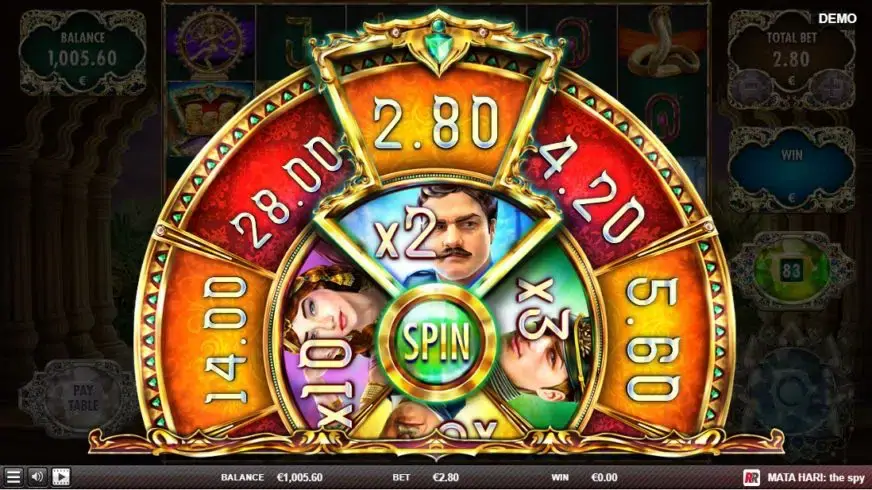Mata Hari The Spy slot screenshot 4