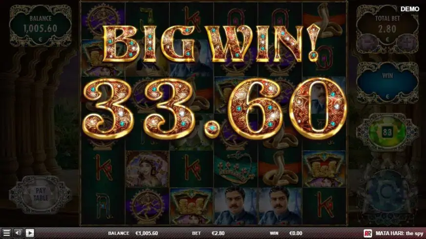 Mata Hari The Spy slot screenshot 5