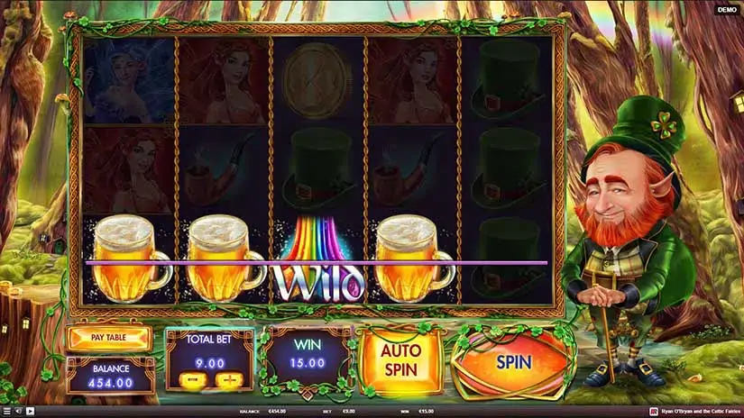 Ryan O’Bryan and the Celtic Fairies slot screenshot 3
