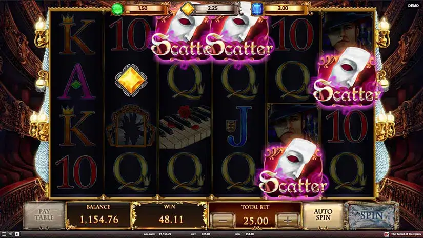 The Secret of the Opera slot screenshot 5