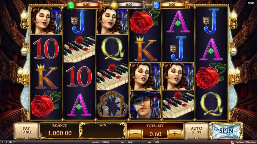 The Secret of the Opera slot screenshot 