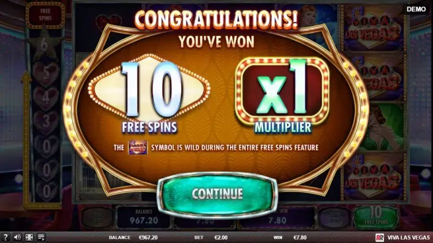 Viva Las Vegas slot screenshot 4