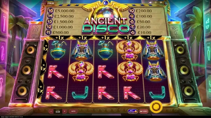 Ancient Disco slot screenshot 