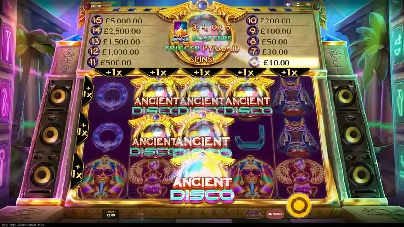 Ancient Disco slot screenshot 3