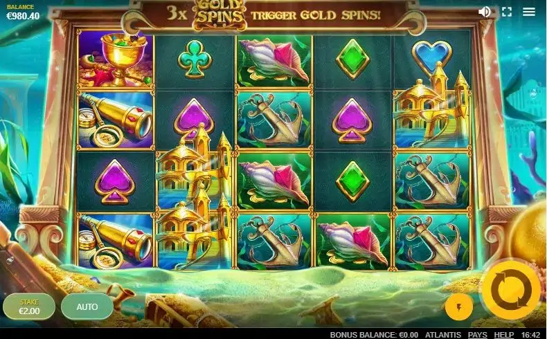 Atlantis slot screenshot 1