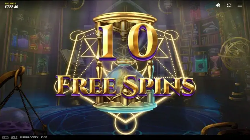 Aurum Codex slot screenshot 3