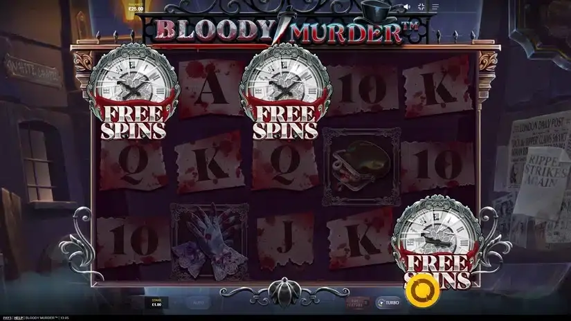 Bloody Murder slot screenshot 2