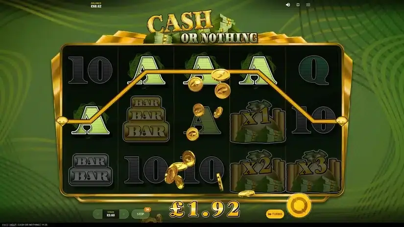 Cash Or Nothing slot screenshot 