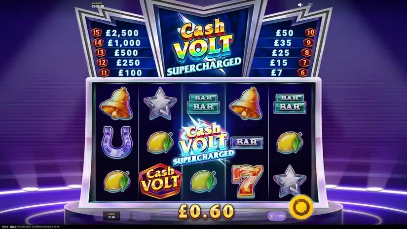 Cash Volt Supercharged slot screenshot 4