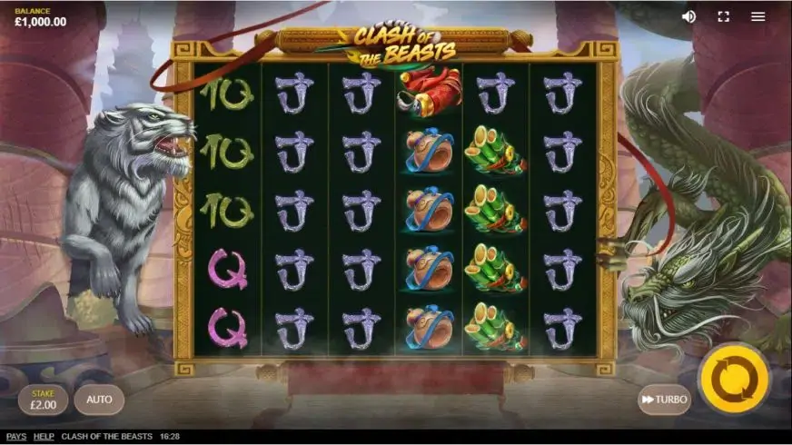 Clash Of The Beasts slot screenshot 1