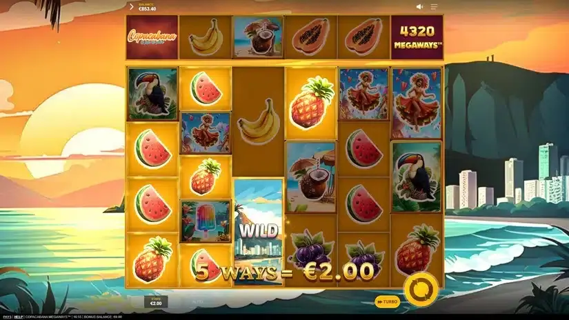 Copacabana Megaways slot screenshot 