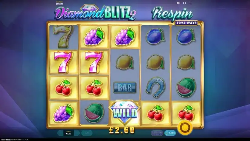 Diamond Blitz 2 slot screenshot 